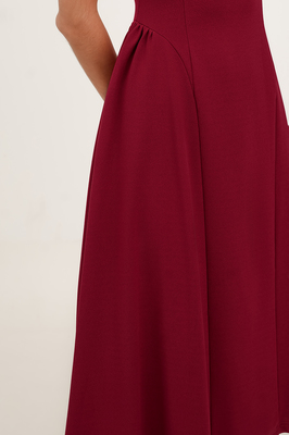 Erlene Boatneck Midi Dress