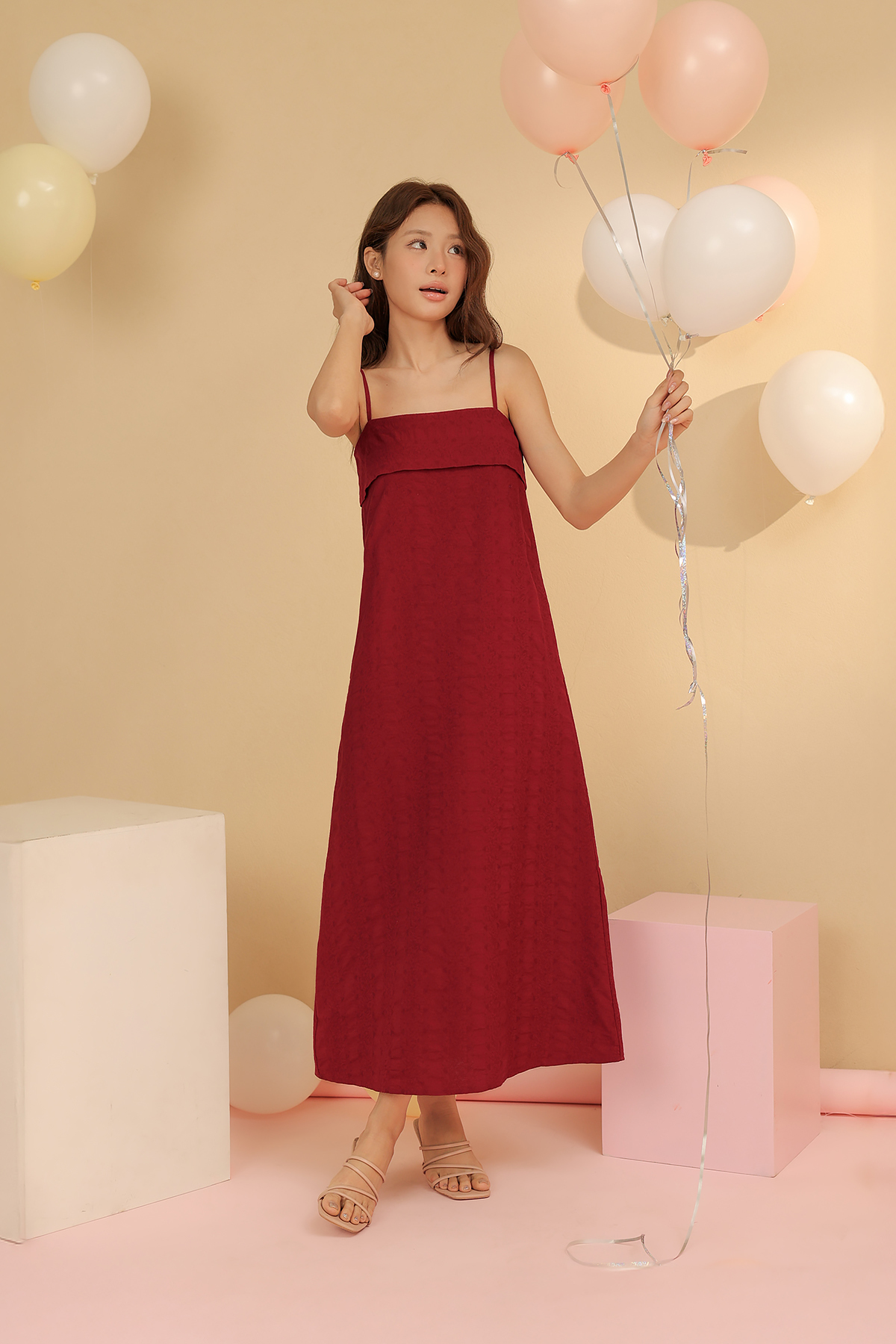 Fayth • Venetia Textured Column Maxi Dress