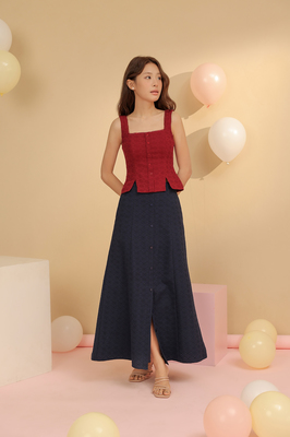 Samie Broderie Maxi Skirt