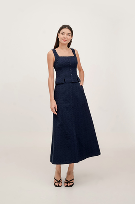 Samie Broderie Maxi Skirt