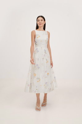 Luna Floral Tiered Midaxi Dress