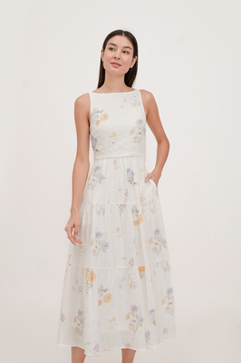 Luna Floral Tiered Midaxi Dress