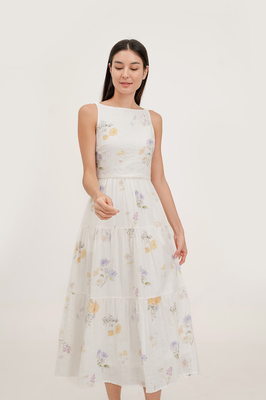 Luna Floral Tiered Midaxi Dress