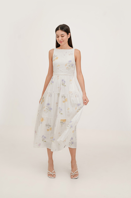 Luna Floral Tiered Midaxi Dress