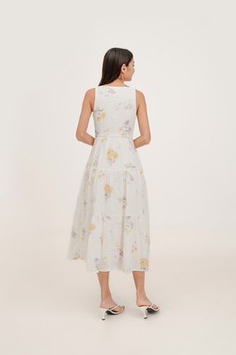 Luna Floral Tiered Midaxi Dress