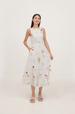 Luna Floral Tiered Midaxi Dress