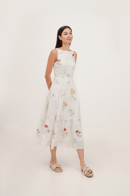 Luna Floral Tiered Midaxi Dress