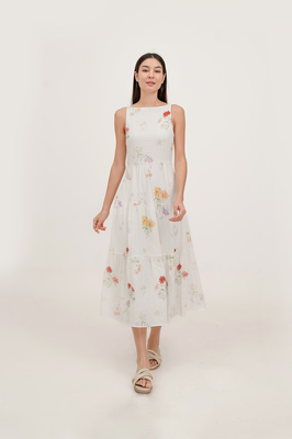 Luna Floral Tiered Midaxi Dress