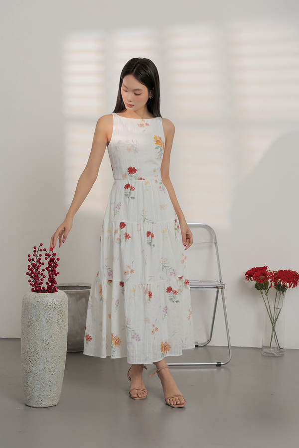 Luna Floral Tiered Midaxi Dress