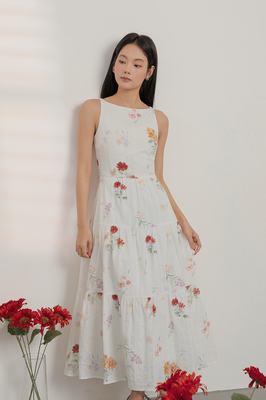 Luna Floral Tiered Midaxi Dress