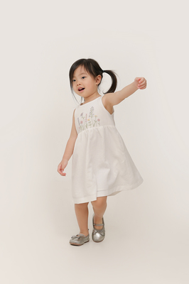 KIDS Cedar Embroidered Babydoll Dress