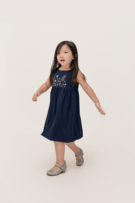 KIDS Cedar Embroidered Babydoll Dress