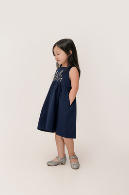 KIDS Cedar Embroidered Babydoll Dress