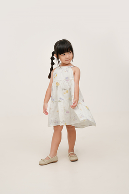 KIDS Luna Floral Tiered Dress