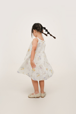 KIDS Luna Floral Tiered Dress