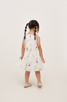 KIDS Luna Floral Tiered Dress