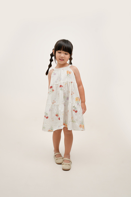 KIDS Luna Floral Tiered Dress