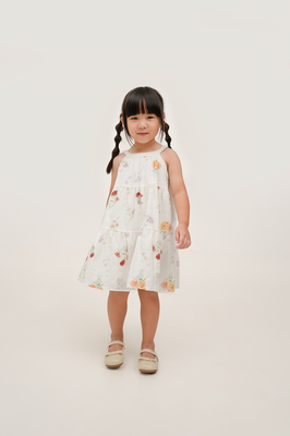 KIDS Luna Floral Tiered Dress