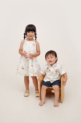 KIDS Luna Floral Tiered Dress