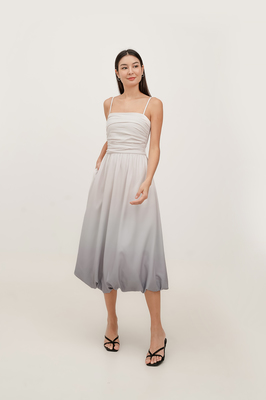 Reverie Bubble Hem Midi Dress