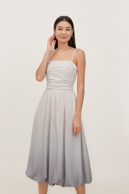 Reverie Bubble Hem Midi Dress