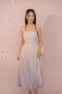 Reverie Padded Bubble Hem Midi Dress