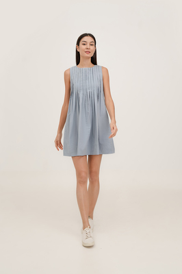 Tayler Reversible Pleated Dress