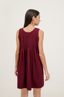 Tayler Reversible Pleated Dress