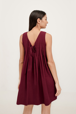 Tayler Reversible Pleated Dress