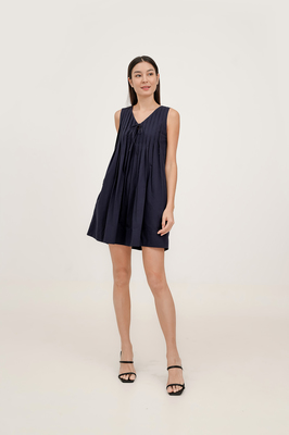 Tayler Reversible Pleated Dress