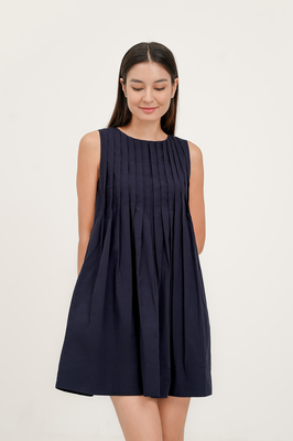 Tayler Reversible Pleated Dress