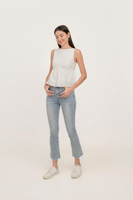 Ivy Boat Neck Tie Top