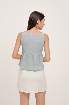 Ivy Boat Neck Tie Top