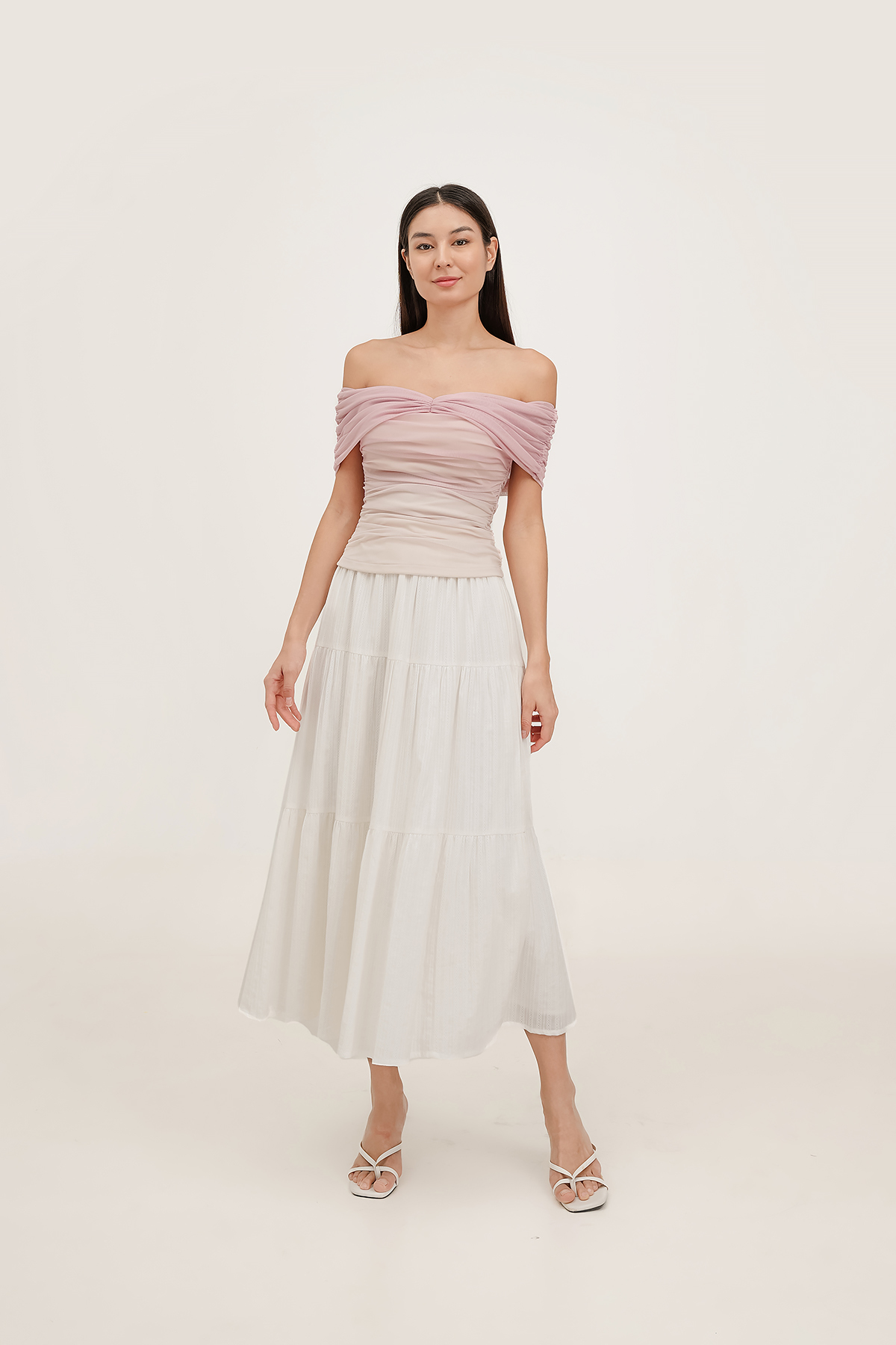 Fayth • Reverie Padded Off Shoulder Mesh Top