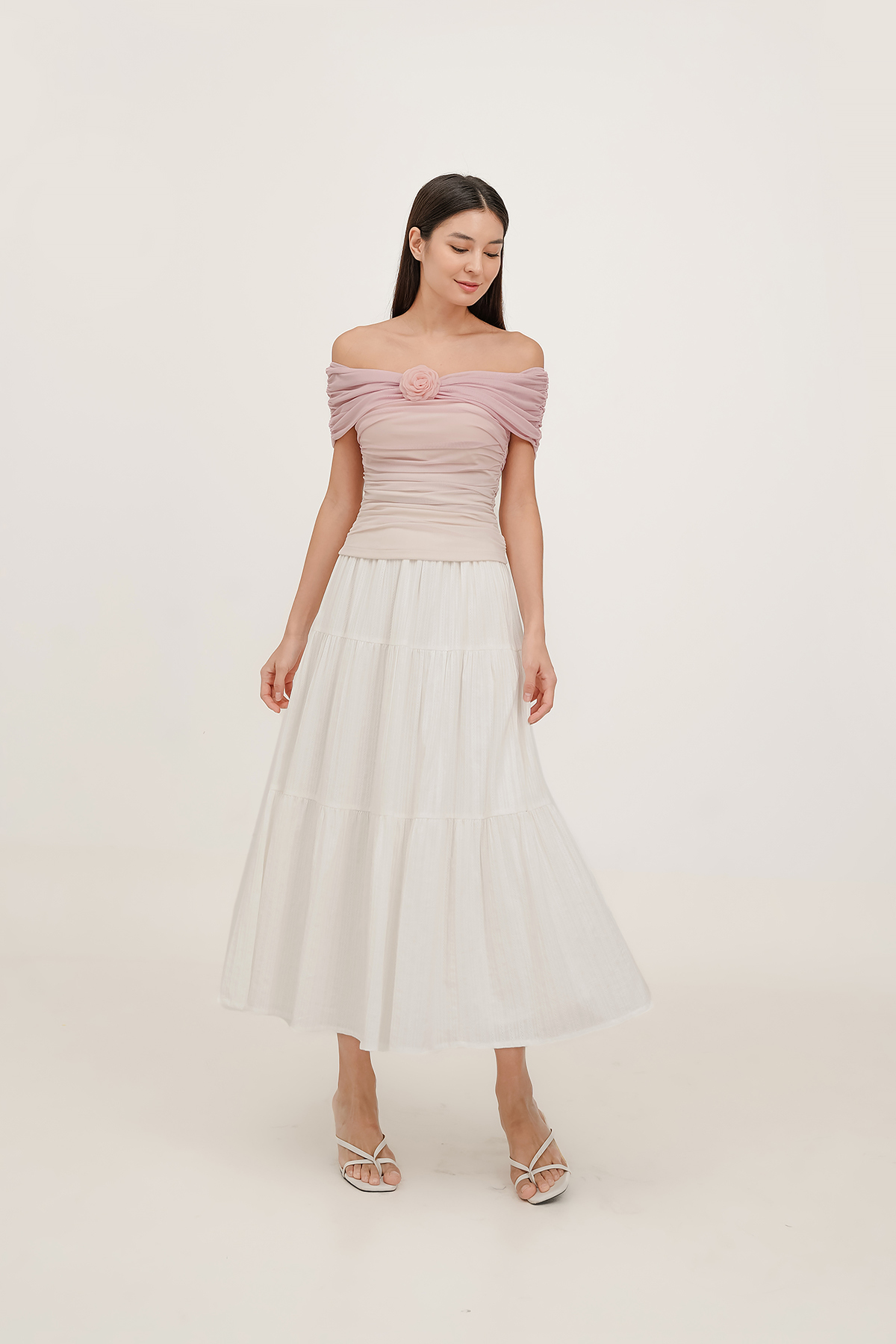 Fayth • Reverie Padded Off Shoulder Mesh Top