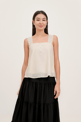 Melody Broderie Swing Top