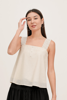 Melody Broderie Swing Top