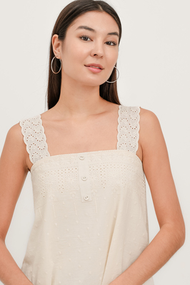 Melody Broderie Swing Top