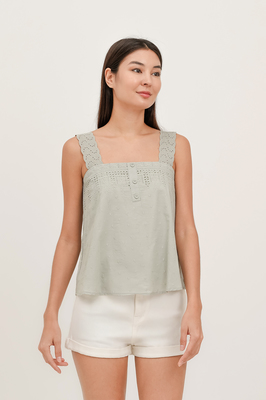 Melody Broderie Swing Top