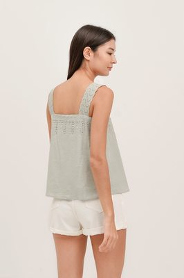 Melody Broderie Swing Top