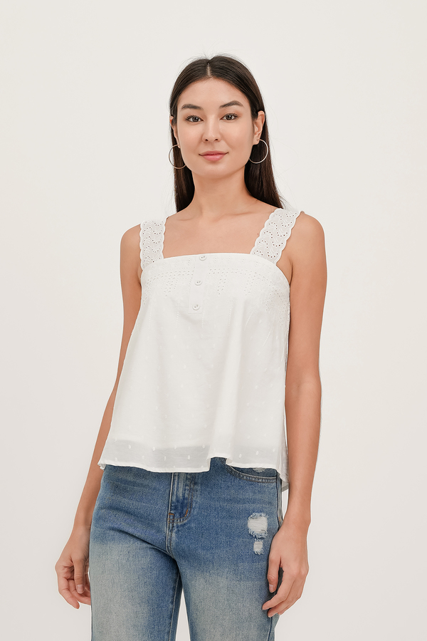 Melody Broderie Swing Top