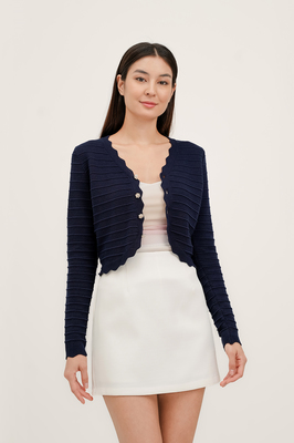 Vianne Scallop Knit Cardigan