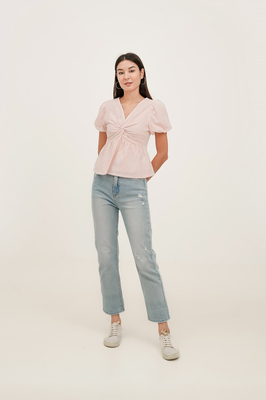 Lalique Broderie Knotted Top