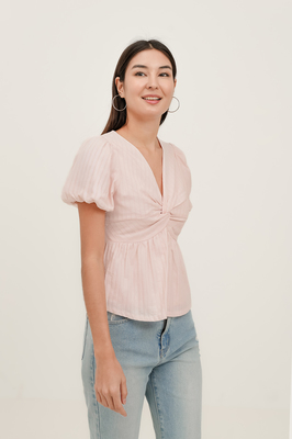 Lalique Broderie Knotted Top