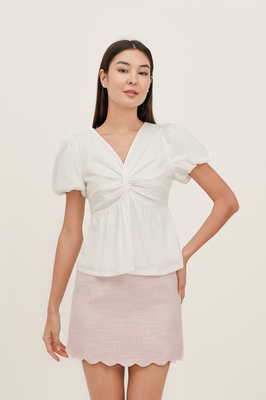 Lalique Broderie Knotted Top