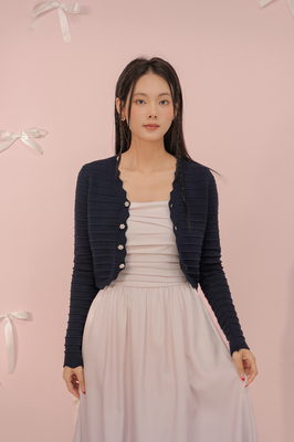 Vianne Scallop Knit Cardigan