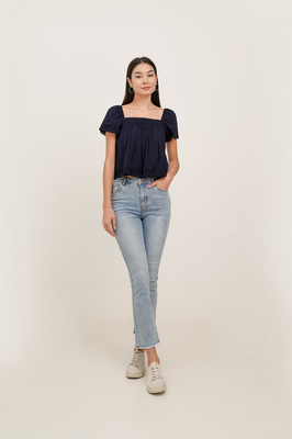 Ayleen Broderie Sleeve Top