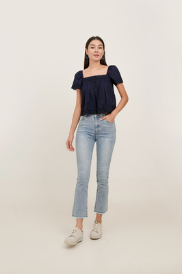 Ayleen Broderie Sleeve Top