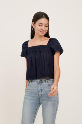 Ayleen Broderie Sleeve Top