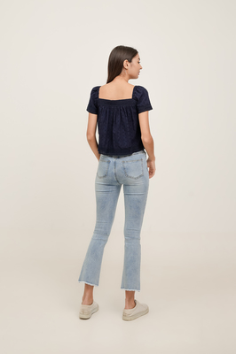 Ayleen Broderie Sleeve Top